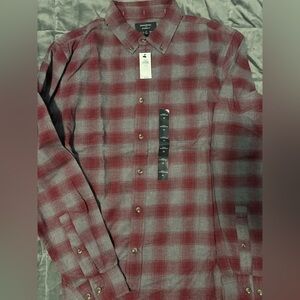 Banana Republic Red Plaid Men's Shirt. Size M.